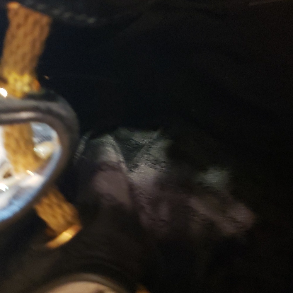 Michael Kors Black, White and Gold Floral Drawstring Crossbody Bucket Bag - Picture 4 of 5